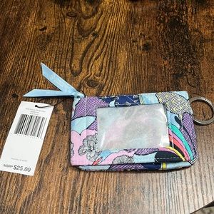 Vera Bradley RFID Deluxe Zip ID Butterfly Wallet
